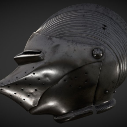 Helmet with Beaked Visor
