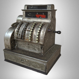 Cash register with a counting machine