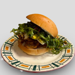 Faux pulled pork sandwich from Kiosk