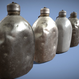 1918 WW1 American Canteen Photoscan