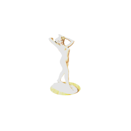 Porcelain female sculpture