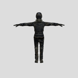 Soldier With Gasmask character
