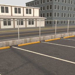American Road Intersection and Parking Lot