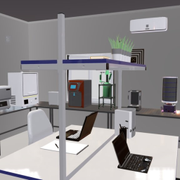 Chemical synthesis laboratory