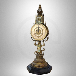 Astronomical monstrance clock