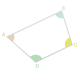 Angle Sum Property in Quadrilateral