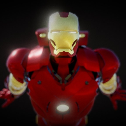 Iron Man Model V2 Blender 2.90 Eevee and Cycles