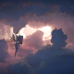 Ship in Clouds