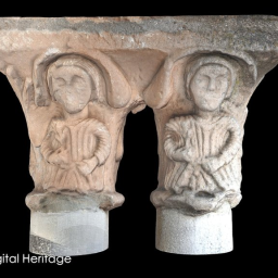 Romanesque Capitals, Sa&#250;ca (Guadalajara, Spai
