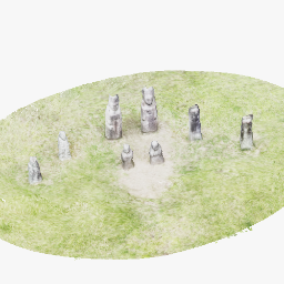 8 stone sculptures