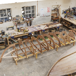 Boatbuilding workshop