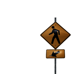 Walking Sign Board
