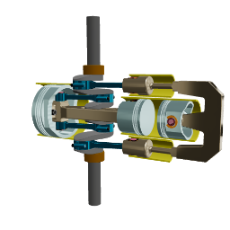 Opposed piston mechanics