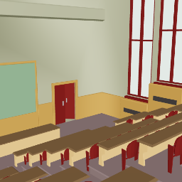 Lecture hall clean