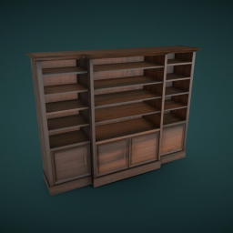 Chocolate Beech Bookshelf (FREE)