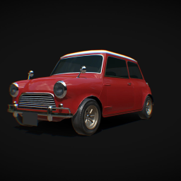 British compact car - Low poly model