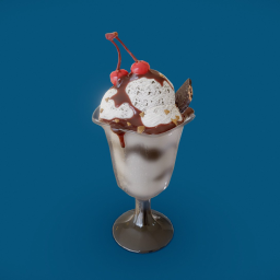 Sundae - Sketchfab Low Poly Challenge: Desserts