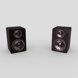 Speakers Low Poly