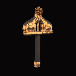 Baule People Royal Ceremonial Fly Whisk Handle