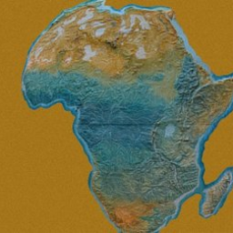 Africa 3D map