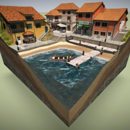 Cudillero Diorama Bake