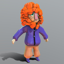 Cartoony Character Model Girl - Nala