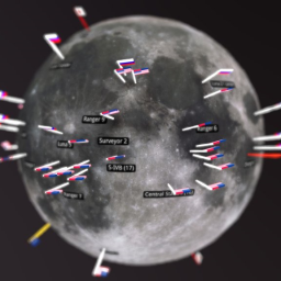 Lunar Artifacts Globe