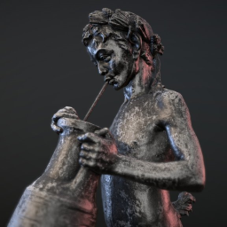 Young Satyr drinking Wine