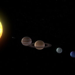 Solar system [REAL SCALE] 2k textures