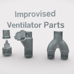 Improvised ventilator parts