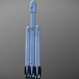 SpaceX Falcon Heavy(Low Poly)