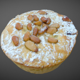 Little Cream pie with pine nuts