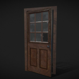 Animated old door