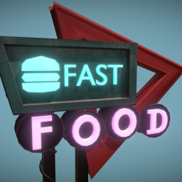 Fast Food Sign