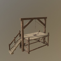 Western Prop 2 - Animated - Gallows