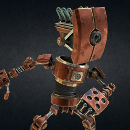 Robot Steampunk 3D-Coat 4.5 PBR