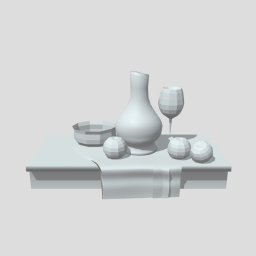 Uncolored still life