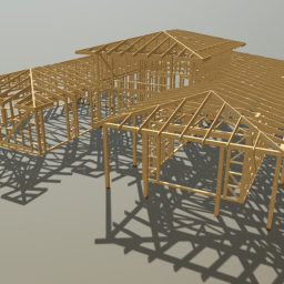 Timber Truss Roof Structure And Frame