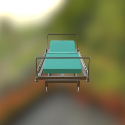 Textured Hospital Bed