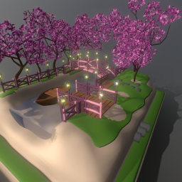 sakura tree nature scene
