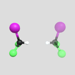 Superimposing Dichloroiodomethane Mirror Images