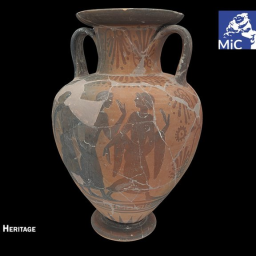 Etruscan black-figure amphora