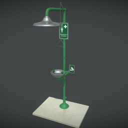 Emergency Shower with Eye Wash