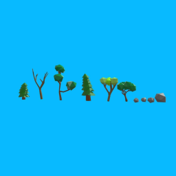 low poly nature