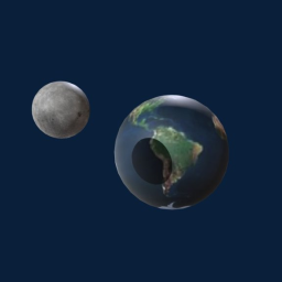 Earth And Moon