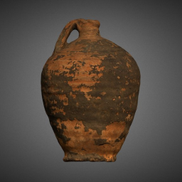 Jug with handle and ring base
