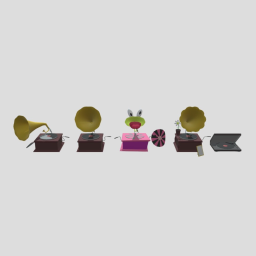 various gramophones