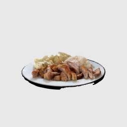 chicken, rice, and cauliflower