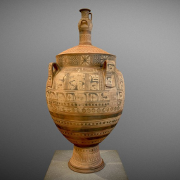 Terracotta krater ca. 750-740 B.C.
