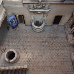 Hotel courtyard